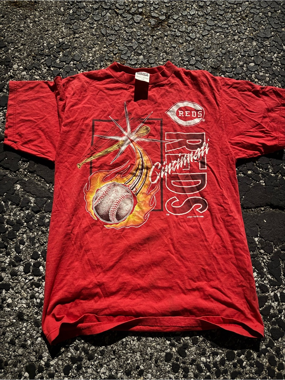 Tultex Red Crewneck Graphic Tee